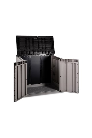Badepo Toomax Stora Way 840L Bahçe Depolama Sandığı, Dolabı Gri/Antrasit Gri