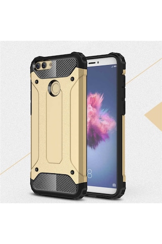 Huawei P Smart 2018 (FIG-LX1) - Kilif Darbe Önleyici Zirh Tank Kapak