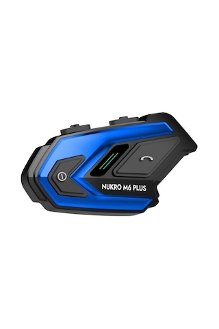 Nukrotech M6 Plus Bluetooth İntercom Mavi