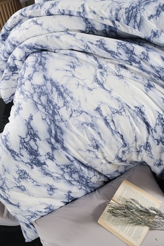 Mulberry Marble Çift Kişilik Nevresim Takımı 4 Parça 200x220 Mavi