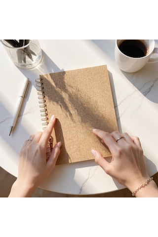 Çizgili Spiralli Not Defteri, A4 Boyut 21x29,7 Cm , 120 Yaprak 240 Sayfa , 90gr. Ivory Kağıt, Ofis İçin İdeal K Çok Renkli