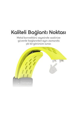 Rongep Huawei Band 10-9-8 İle Uyumlu Delikli Tasarım Air Loop Silikon Kordon Manyetik Toka Mekanizma Sku: Smg8690010102188
