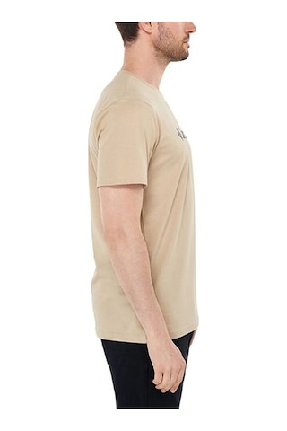 Columbia CSC M Basıc Bıg Logo Brushed SS Tee Erkek Tişört Bej CS0 Ekru