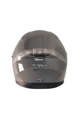 Motoanl Free-M Ece 22.06 Sertifika Güneş Vizörlü Çene Açılır Kask Nardo Gri