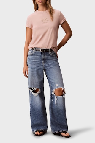 Calvin Klein Bayan T Shirt Lv047d873g 3t3 Pudra