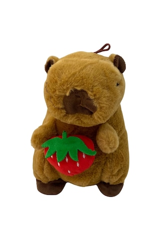 Peluş Oyuncak 25 Cm Sevimli Kapibara Ultra Yumuşak Sarılmalık Peluş Kapibara Çok Renkli