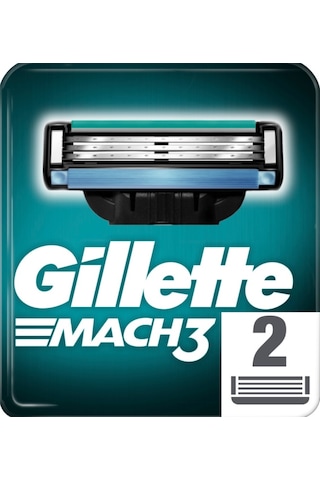 Gillette Mach3 Yedek Başlık 2'li