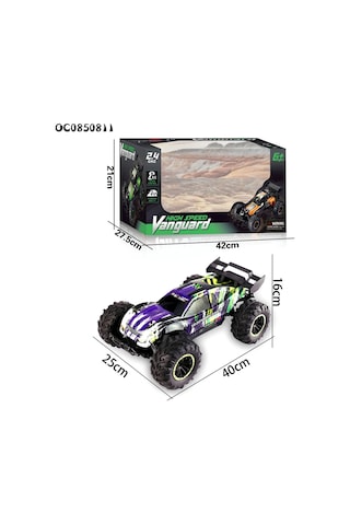 9010-5f 1:10 Kumandalı 40 Cm Şarjlı Dev Off-road Araba 15km/h Hızlı, 2.4ghz Rc Arazi Aracı - Çok Renkli