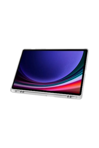 Samsung Uyumlu Galaxy Tab S10 Fe+ Plus Kılıf Kalem Bölmeli Trifolding Case X620 X626 Kapaklı