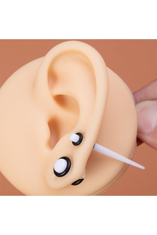 Sones 36 Adet Unisex Akrilik Kulak Genişletme Kulak Genişletici 14g-00g Aksesuar Seti Çikolata Çok Renkli