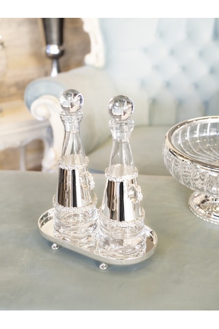 Gümüş Kaplama Yağdanlık Gümüş