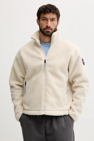 Napapijri T-fiemme Erkek Polar Ceket-30432 Beyaz