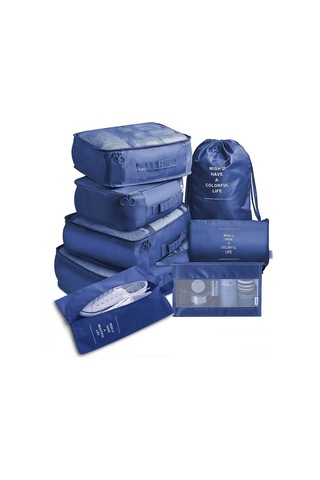 Yifomall Ev Ve Seyahat İçin Gri 8'li Organizer Seti - Kıyafetleri Sınıflandırma Çantaları, Kolay Kullanım Ve Dayanıklı Malzeme