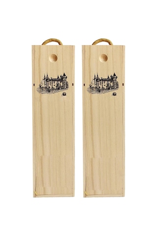 Geeroyoo Tek Şişe Sarımsaklı Ahşap Şarap Kutusu - Dekoratif Depolama, Kaliteli İşçilik Ve Yeniden Kullanılabilir Özellikli Ahşap Kutular