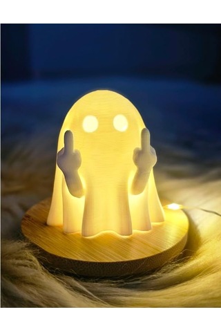 Housetrend Dekoratif Sevimli Şakacı Hayalet Biblo Sinirli Angry Ghost - Halloween Ghost Dekorasyon Hediye Süpriz Şak Diğer