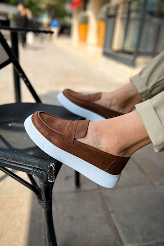 Roof Atelier Erkek Taba Loafer Ayakkabı - 421 - Cbt Bandera Taba