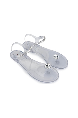 Menghi Kadın Pvc Şeffaf Parmak Arası Sandalet 774 828e Bn Sndlt Y25 Glass Şeffaf