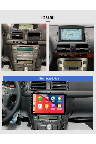 Toyota Avensis 2002-2008 Uyumlu Multi Medya Navi Gasyon Usb Kamera Carplayer