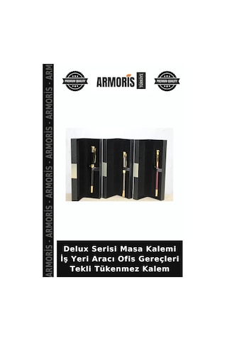 Delux Serisi Masa Kalemi İş Yeri Aracı Ofis Gereçleri Tekli Tükenmez Kalem Çok Renkli