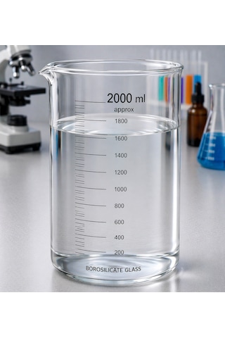Beher Cam Dereceli 2000ml 1 Adet