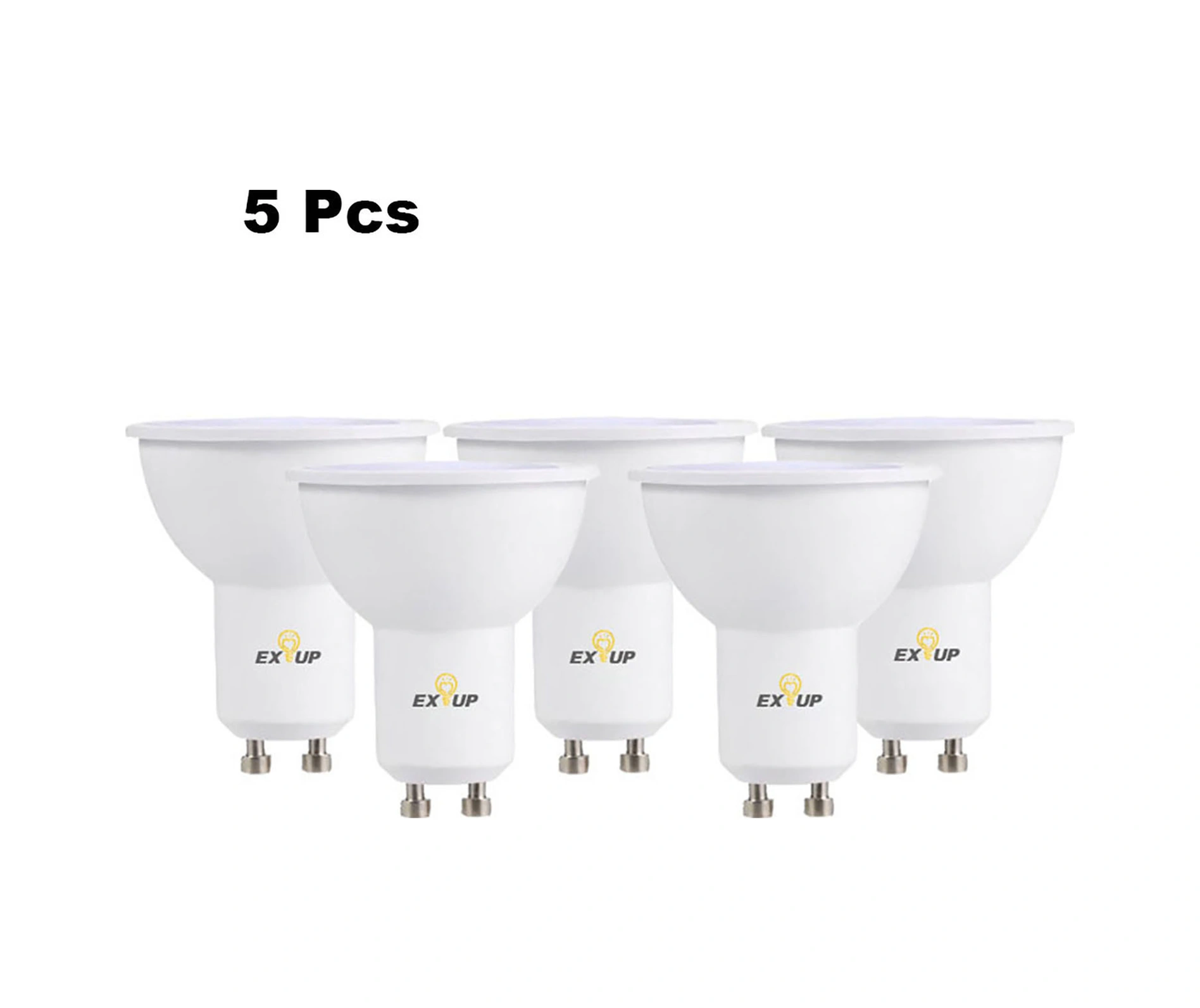 Youmex Gu10 Tabanlı 7w Led Işık Kaynağı 220-240v 270 Derece 5 Adet Soft Isı Beyaz 30000 Saat Ömürlü