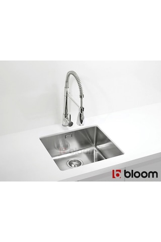 Bloom Luca 1 Gözlü Paslanmaz Çelik Eviye 40 x 40 CM