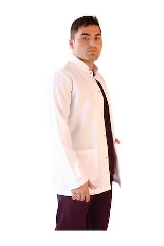 Vayteks Hakim Yaka Ceket Boy Beyaz Erkek Doktor Öğretmen Laboratuvar Önlüğü