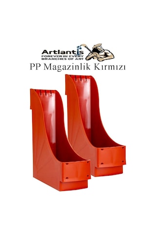 Plastik Magazinlik Kırmızı 2 Adet Plastik Kutu Klasörü Magazinlik A4 Dosya Ve Masa Düzenleyici Sınıf Ev Ofis
