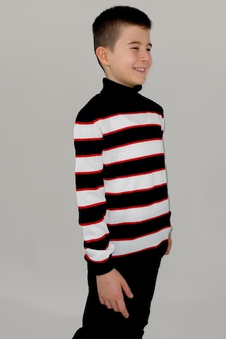 Alexandergardı Çocuk Balıkçı Yaka Şeritli Kazak C21-18749 001