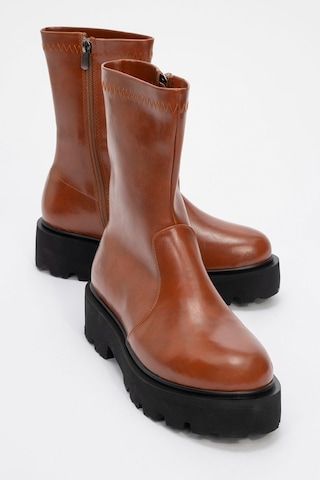 Luvishoes Luvi Shoes Rush Taba Kadın Bot Taba