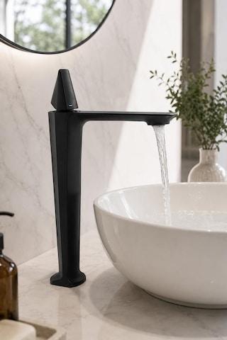Vıta Uzun Lavabo Bataryası Mat Sıyah Mat Siyah