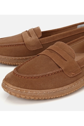 Hotiç Kadın Süet Deri Taba Yumuşak Tabanlı Günlük Loafer 01ayh320560a340 01ayh320560a340