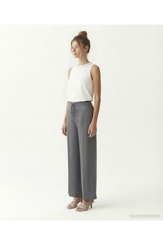 Yargıcı Wide Leg Normal Bel Pantolon 26ykpn3084p 059 Antrasit