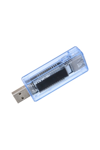 Keweisi Voltmetre Ampermetre USB Şarj Kapasitesi Test Cihazı