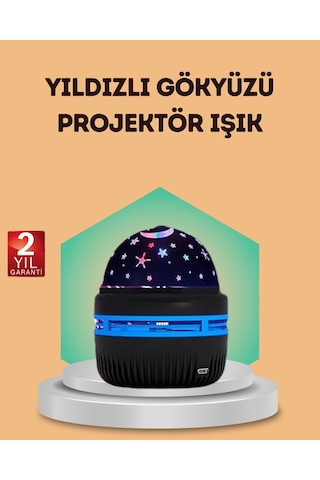 Usb Galaxy Projektör Lamba Romantik Atmosfer Çocuk Odası Parti Ve Düğün Işığı