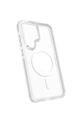 Nettech Samsung Galaxy S25 Ultra Uyumlu Taşlı Seri Arka Koruma Kılıf - Pembe