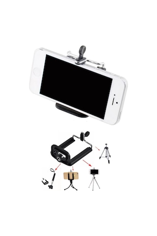 Thentech Akıllı Telefonlar İçin Tripod Telefon Tutacağı Başlığı Tripod Telefon Başlığı