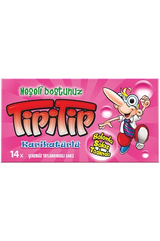 Tipitip Karışık Meyve ve Mentol Aromalı Sakız 12'li 27 G