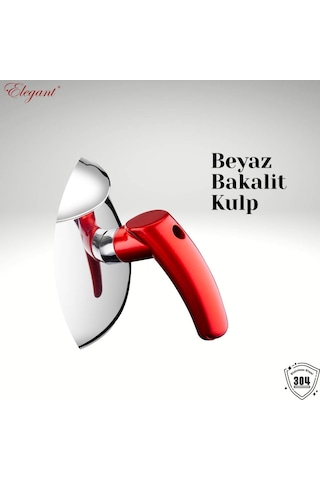 Küre Aile Boy Bakalit Kulplu Çaydanlık Takımı - Kırmızı Kırmızı