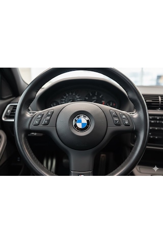 Bmw Direksiyon Logosu Oem Metal 47 Mm Tam Ölçü Sticker Değil Hatasız Uyum 47mm