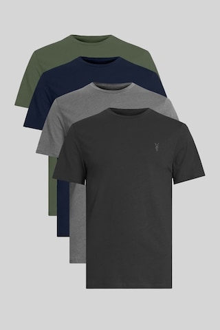 Erkek Standart-fit Bisiklet Yaka %100 Pamuk 4'lü Basic Tişört Paketi Kzk-105 Çok Renkli