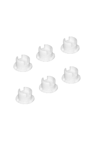 12 Adet Bant Kilit Düğmesi Fişi Plastik Alt Ray Kordon Kapağı Beyaz Renkli Bant Kilit Fişi Perde Aksesuarı Yatay Sahte Ahşap Perde Alt Rayı İçin