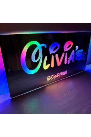 Fastbuy Kişiye Özel Led Neon Tabela 40x20 Cm Usb Duvar Işığı Yatak Odası Dekoru Özelleştirilebilir Hediye 1 Adet Polisilikon 1 Adet Polisilikon 2v