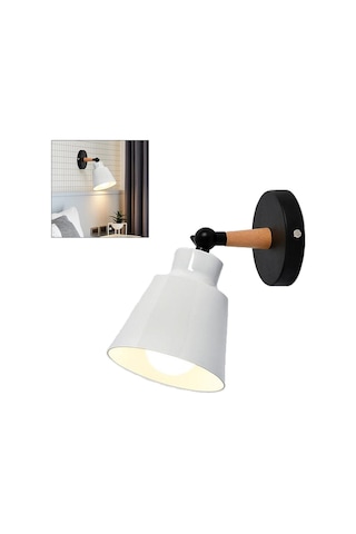 Homyl Modern Duvar Lambası Yatak Odası Koridor Kapalı Beyaz Beyaz