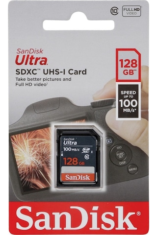 Sandisk Ultra SDSDUNR-128G-GN3IN 128 GB SDXC UHS-I Class 10 Hafıza Kartı