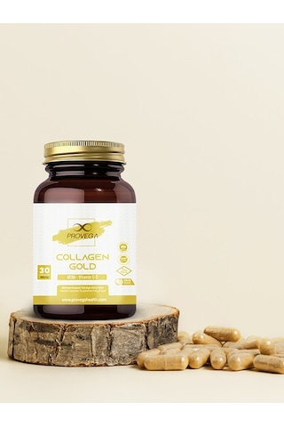 Provega Collagen Gold Kolajen MSM Vitamin C ve D Vitamin 30 Kapsül