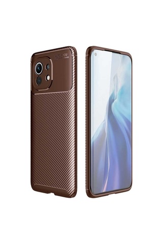 Xiaomi Mi 11 Kilif Karbon Tasarim Negro Silikon Kapak 483910908