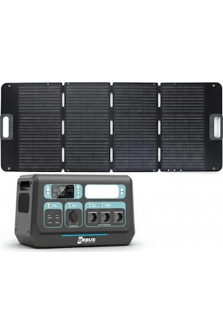 Orbus 2400w Güç Kaynağı 100w Katlanır Güneş Paneli