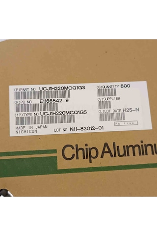 Ucj1h220mcq1gs 22mf Nıchıcon Smd Kondansatör 150 Adet