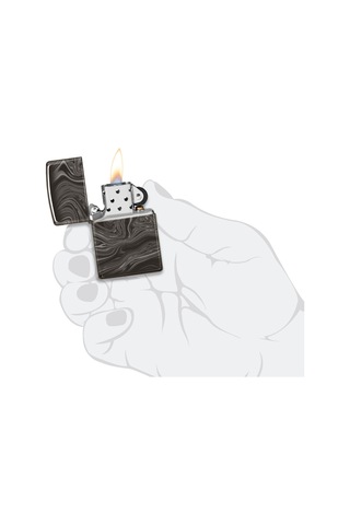 Zippo Çakmak Yeni Sezon49812 Marble Pattern Desıgn 7 Siyah